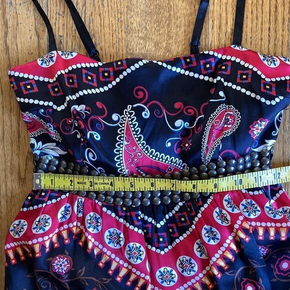 Buffalo David Bitton Floral Embellished Lined Dress Size L - Picture 14 of 16